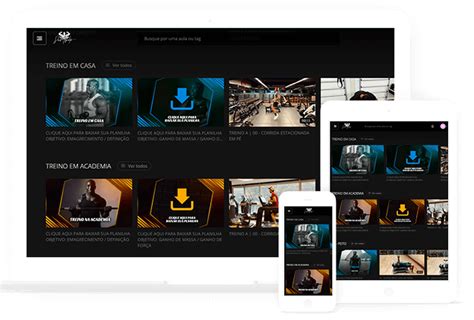 Plataforma de Treinos Online para Homens .